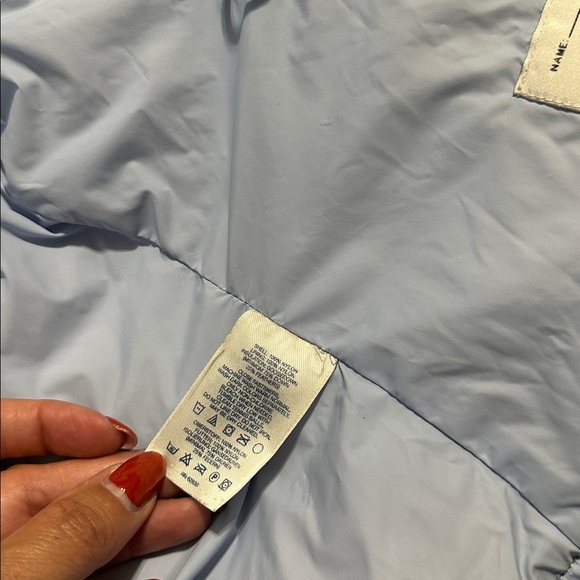 Land's End Quilted Blue Puffer Jacket Girls Size 14 Size Large - Picture 6 of 8